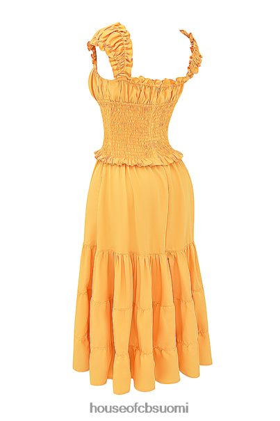 House of CB phedra tangerine shirred sundress Z000Z203 vaatetus