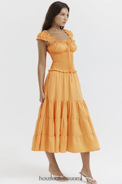 House of CB phedra tangerine shirred sundress Z000Z203 vaatetus