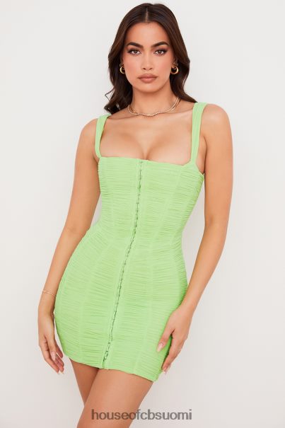 House of CB cate lime ruched mesh -minimekko Z000Z540 vaatetus