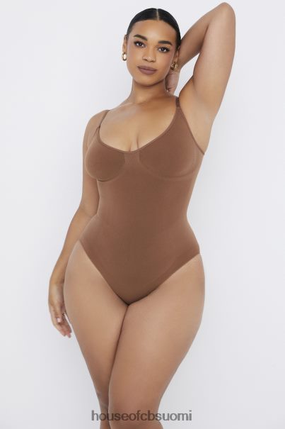 House of CB kuvanveisto koko lyhyt bodysuit mokka Z000Z1272 vaatetus