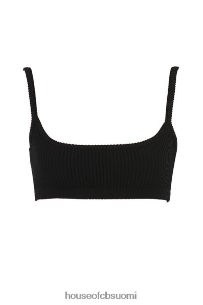 House of CB mischa musta joustinneulottu bralette Z000Z690 vaatetus